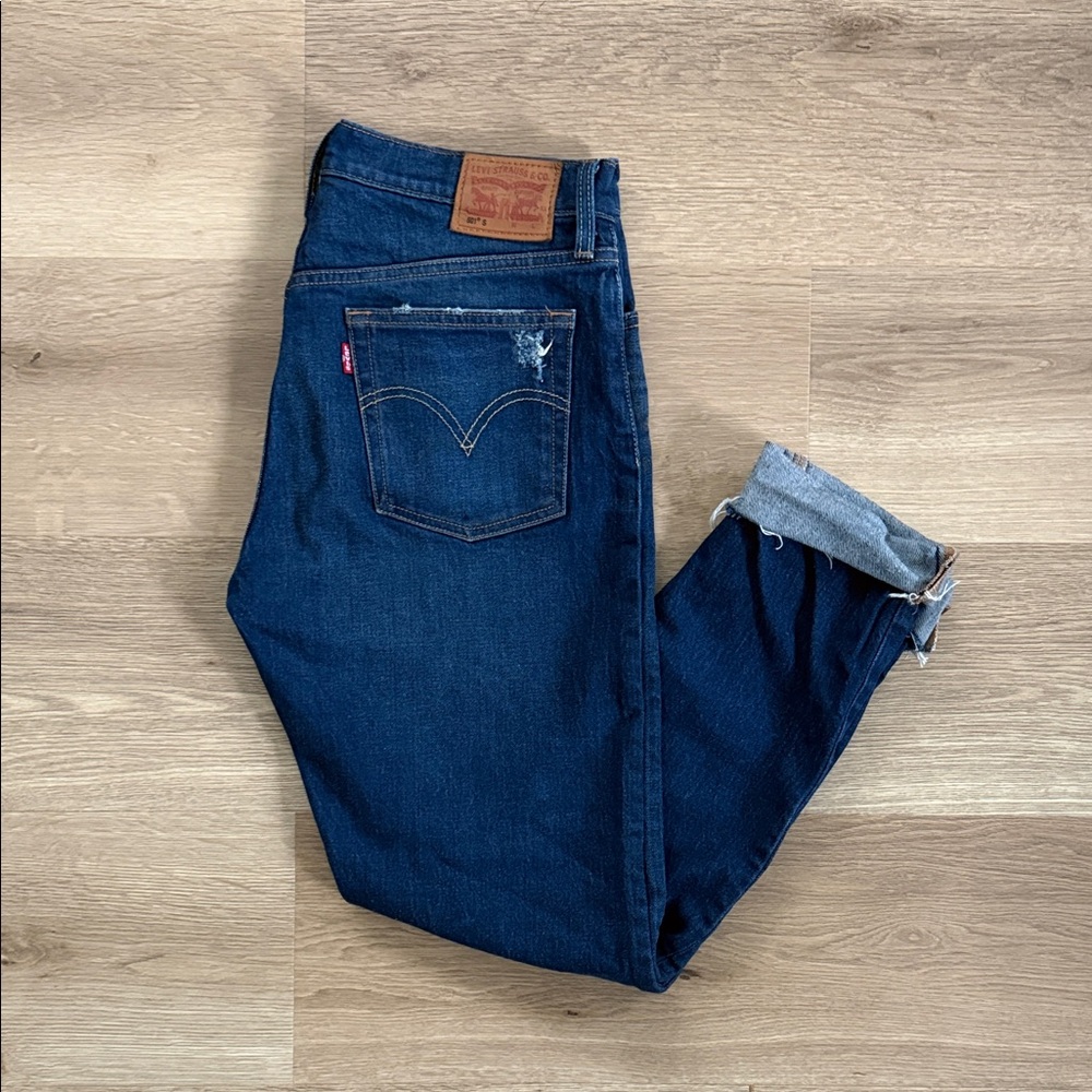 Levi's Dark Blue Straight Jeans